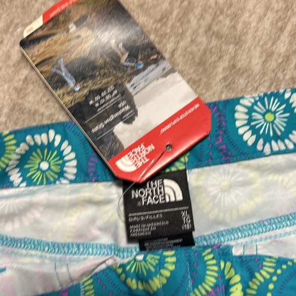 NWT Girls XL 18 The North Face Hike Water Shorts Aqua teal quick dry UPF 50 - Picture 3 of 9